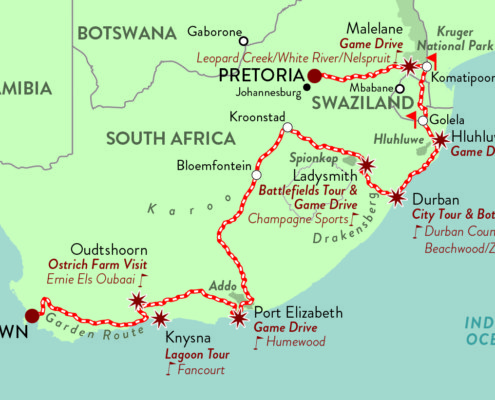 rovos rail map