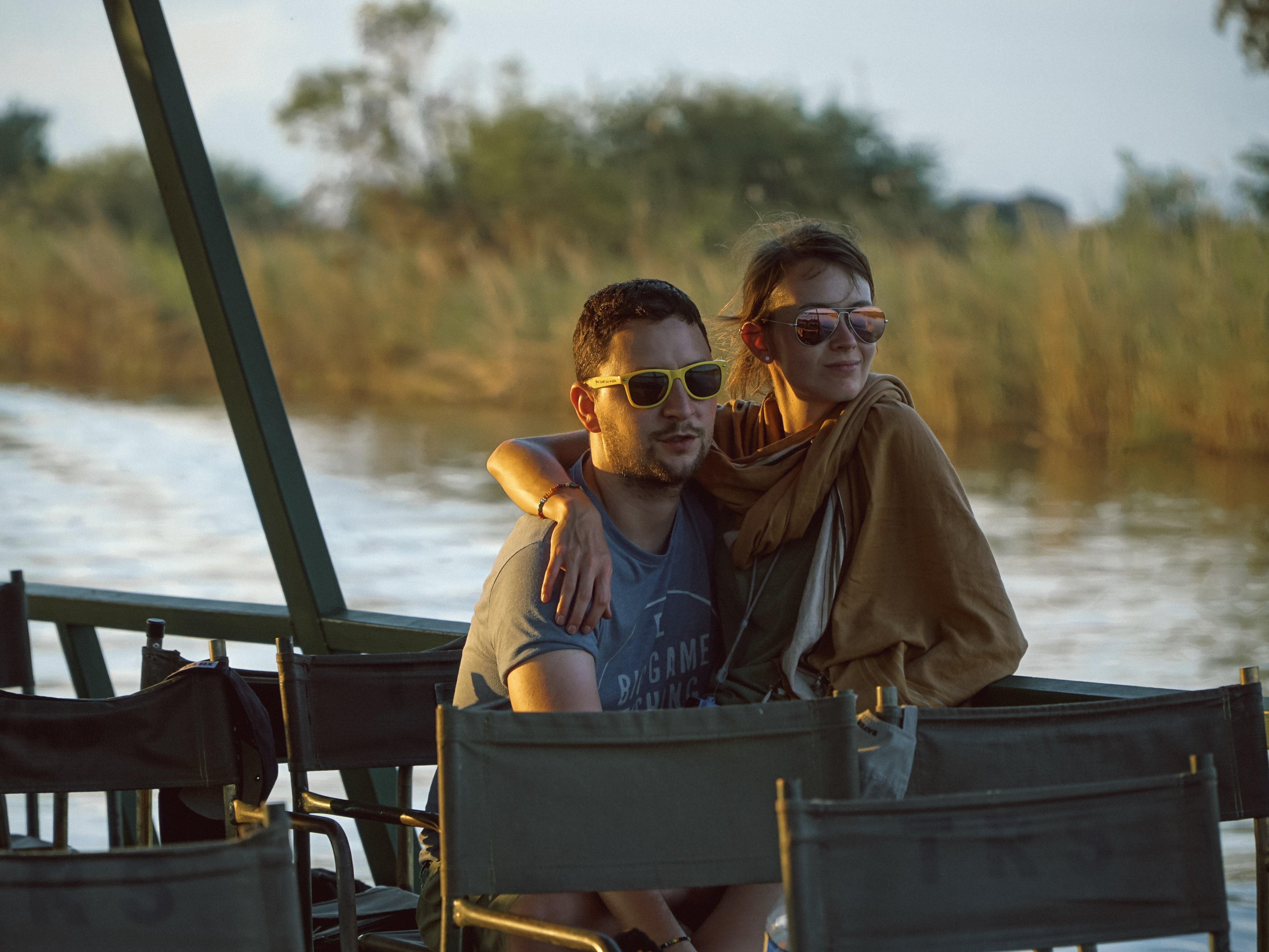 Botswana Chobe Nationalpark Boot Jess Chris