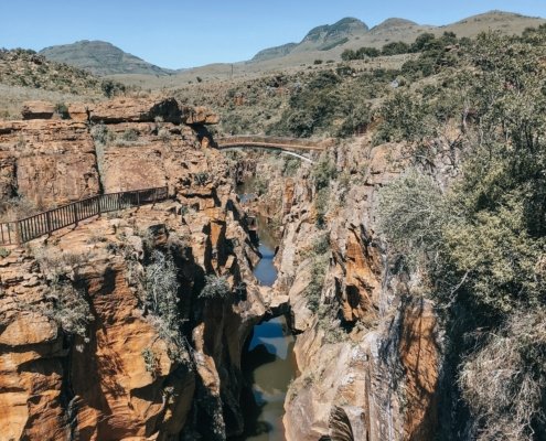 Suedafrika Bourkes Luck Potholes Bruecke