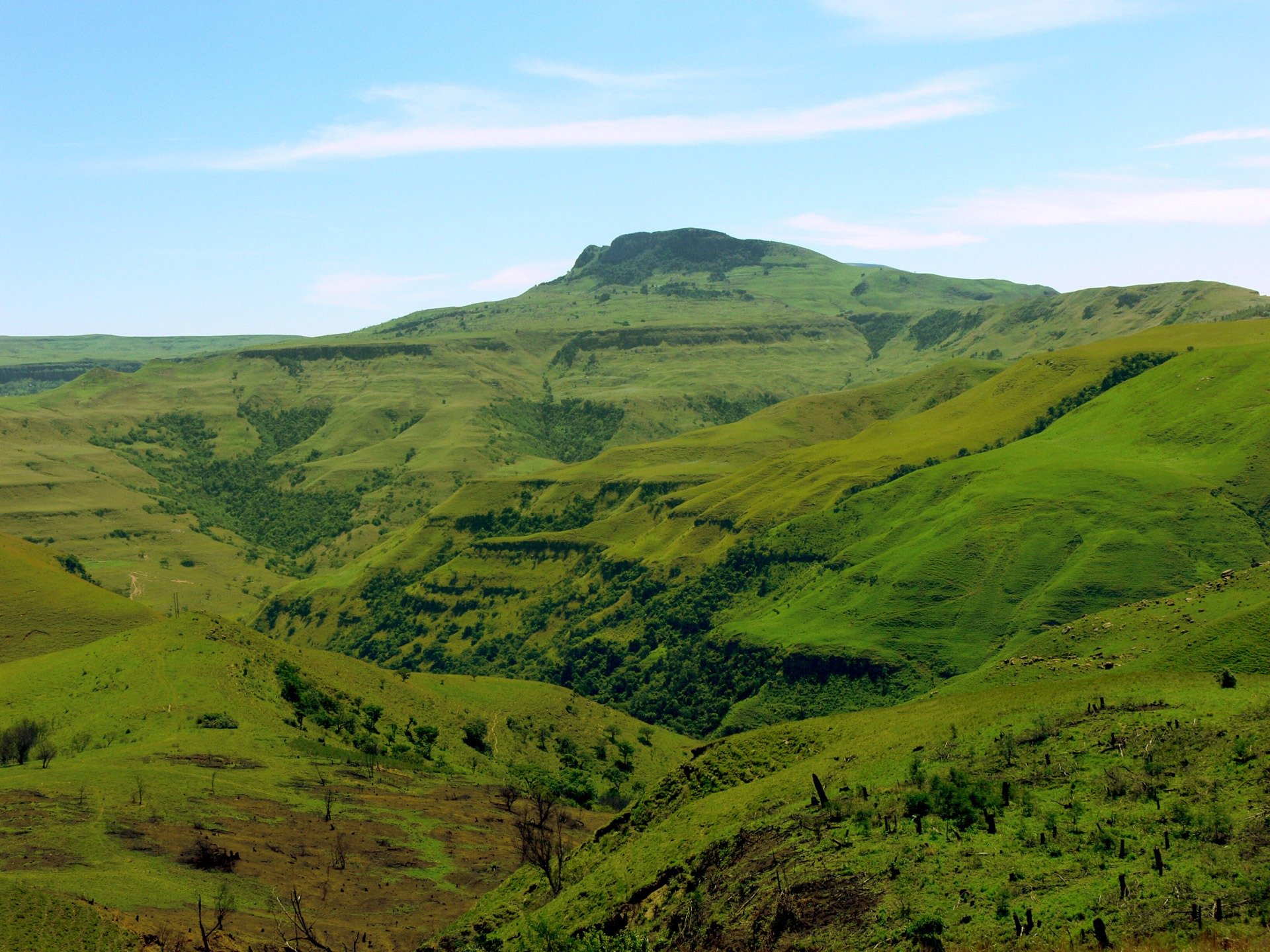 Suedafrika Zululand Landschaftt