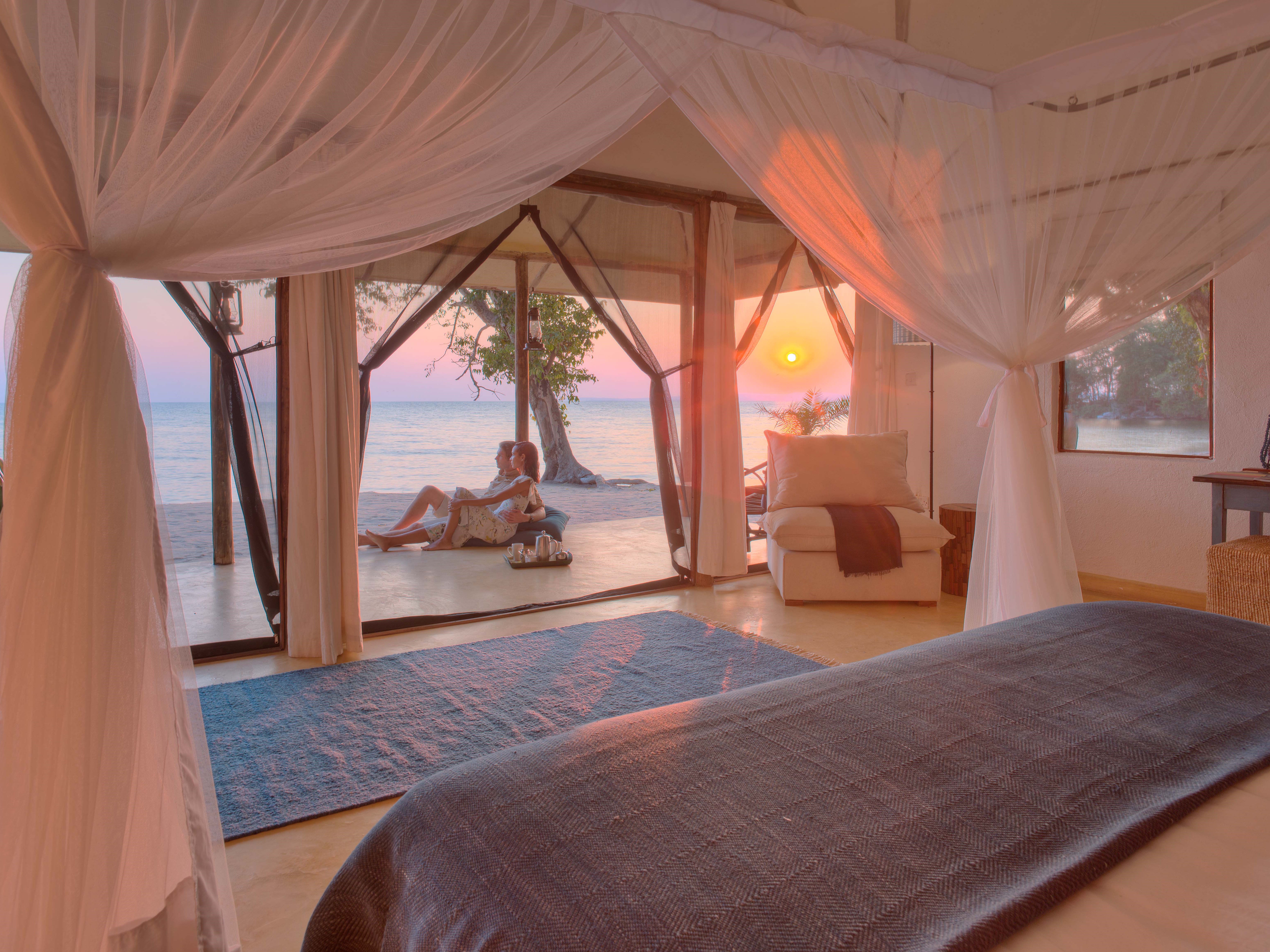 Doppelzimmer in Tansania im Asilia Rubondo Island