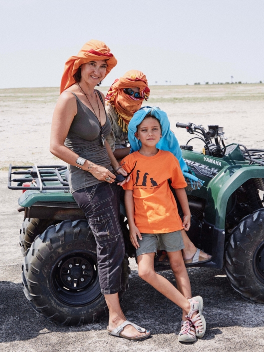 Quad biking family - Dressed and ready
