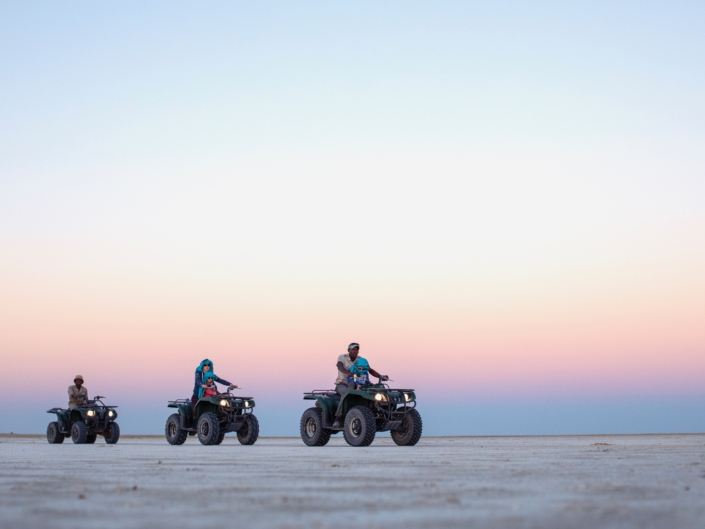 Quad biking family - Kids on quads