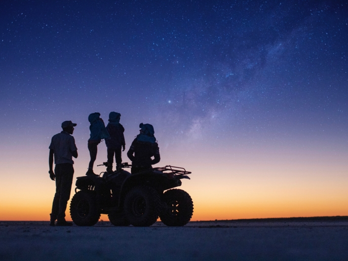Quad biking family - Under the stars