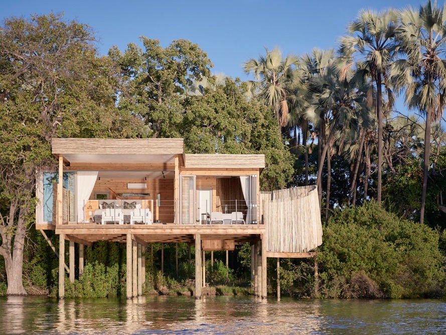 Simbabwe Victoria Falls River lodge Island-Treehouse-Exterior